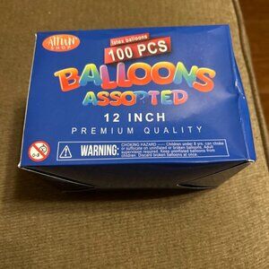 Aufun Shop 100 Pieces Rainbow Set Assorted Color Latex Party Balloons 12” Pastel